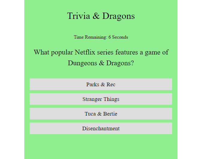 D&D
                    Trivia